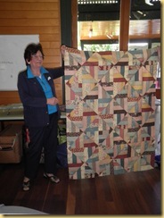 Fay with quilt