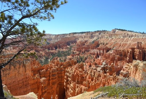 Our first glimpse into Bryce Canyon