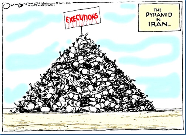 executions pyramid in Iran