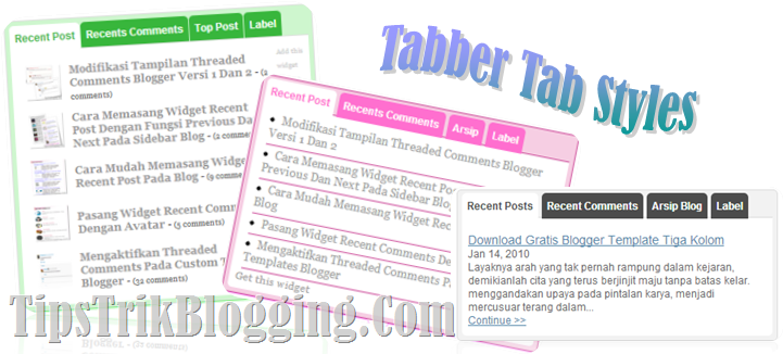 Tabber Tab Styles