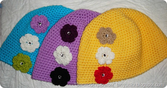 вязание крючком детские шапки, шапка крючком для начинающих, baby hat crochet