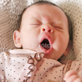 Yawning by Marsha Biller - Babies & Children Babies
