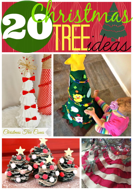 20 Christmas Tree Ideas at GingerSnapCrafts.com #linkparty #features #Christmas #trees