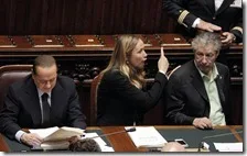 Berlusconi, Prestigiacomo e Bossi