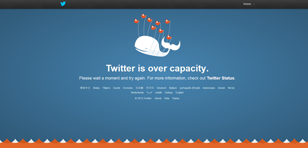 twitter is over capacity