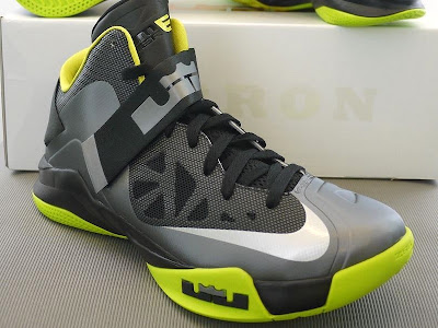 New Nike Zoom Soldier Vi Cool Grey Atomic Green Black Nike Lebron Lebron James Shoes