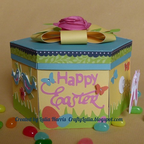 box happy easter sentiment from Artiste Cricut cartridge from CTMH