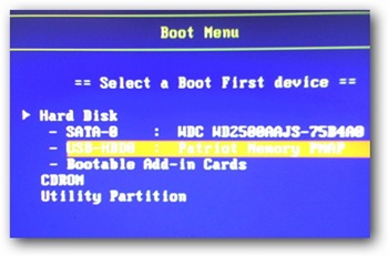 l'installation d'ubuntu sur la clé USB