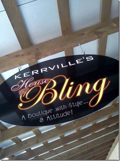 House of Bling sign