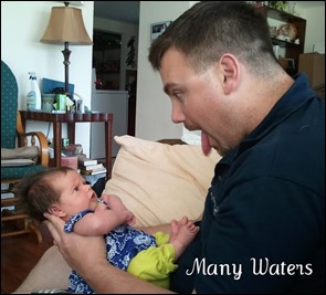 Many Waters Dad with baby