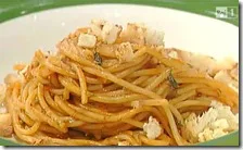 Spaghetti con la sardella e finocchietto selvatico
