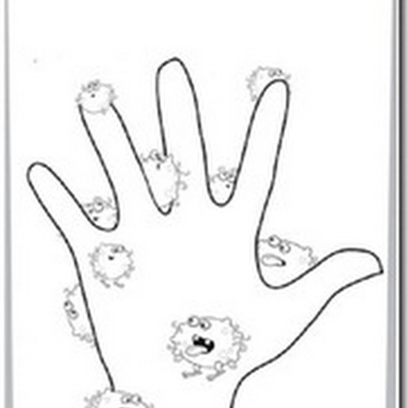 Colorear niños lavándose las manos - Jugar y Colorear