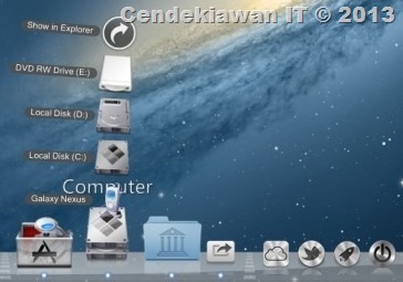 Mac OS X Theme windows 8 dock