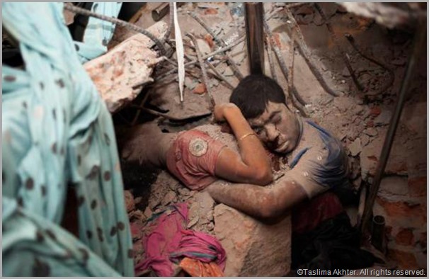 A couple found dead in the rubble shares a final embrace. CLICK for the full story of this image.