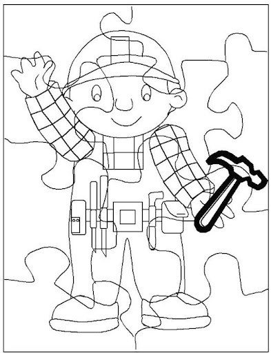 rompecabezas de 4 piezas para colorear