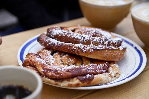 Kanelbulle (cinnamon rolls) in Stockholm, Sweden.