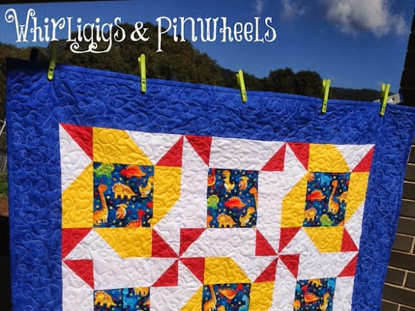 Whirligigs and Pinwheels QUILT {Tutorial}