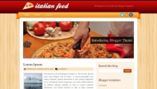Italian food blogger template 225x128