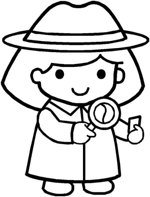 SLEUTH COLORING PAGES