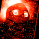 Glowing Orange Evil Ani Skull