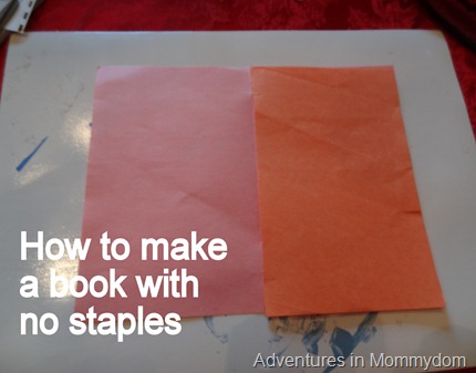 How to make a book without staples