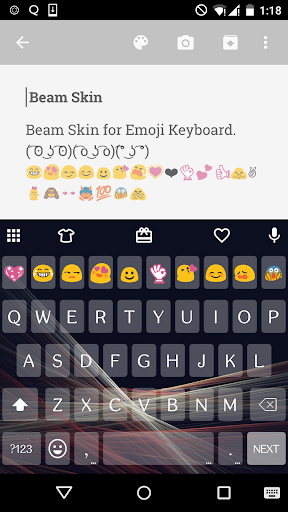 Cool Beam Emoji Keyboard