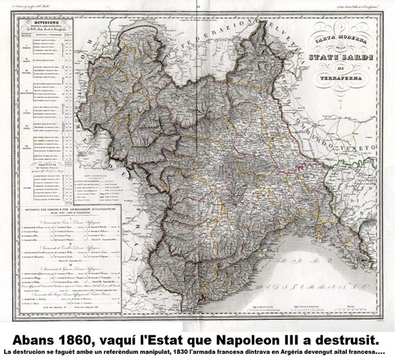 Mapa de reialme de Piemont