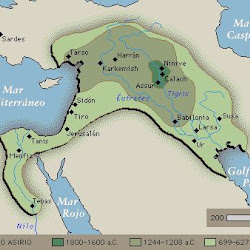 02 - Mapa del Imperio Asirio
