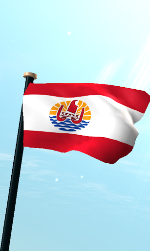 French Polynesia Flag 3D Free