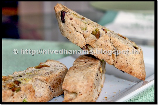 Pistachio Cardamom Biscotti  - IMG_3250