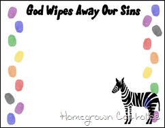Wipes away my sins board - fingerprints