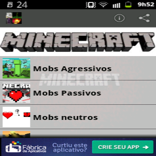 Guia de Mobs para Minecraft