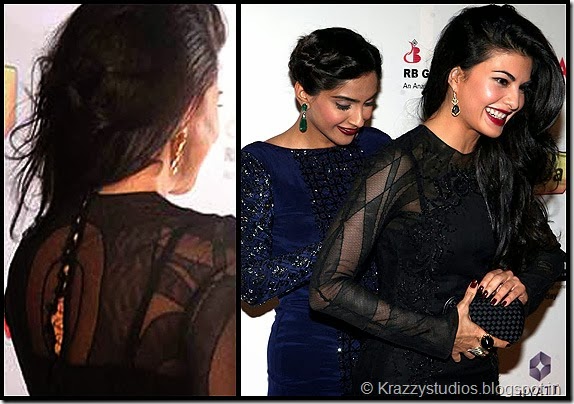 Jacqueline Fernandez Wardrobe Malfunction at Filmfare Nomination Bash