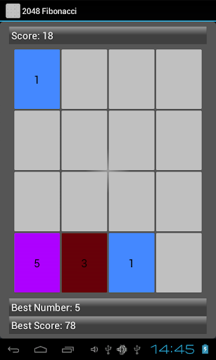 Fibonacci 2048 Puzzle Game