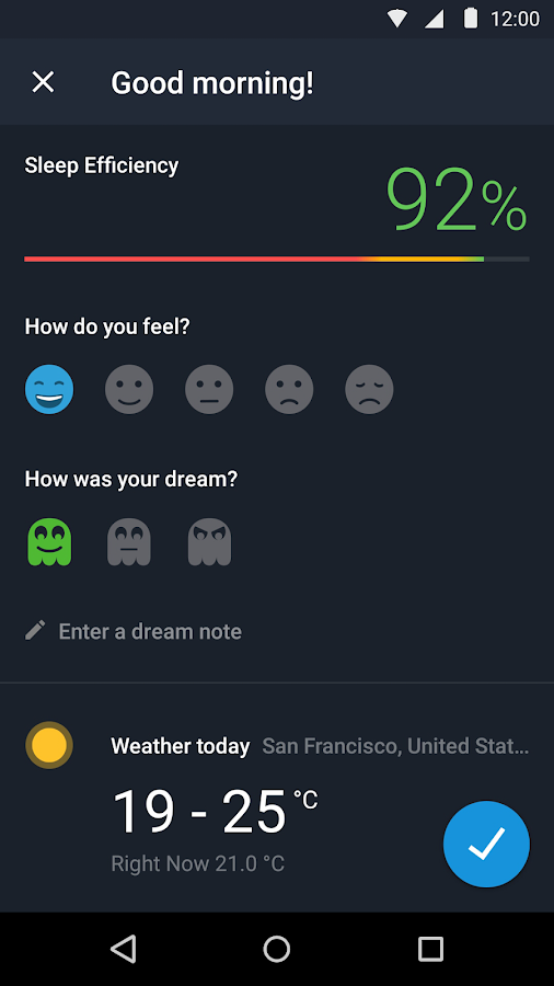 Sleep Better with Runtastic - screenshot