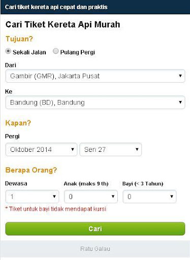 Pesan Tiket Kereta Api