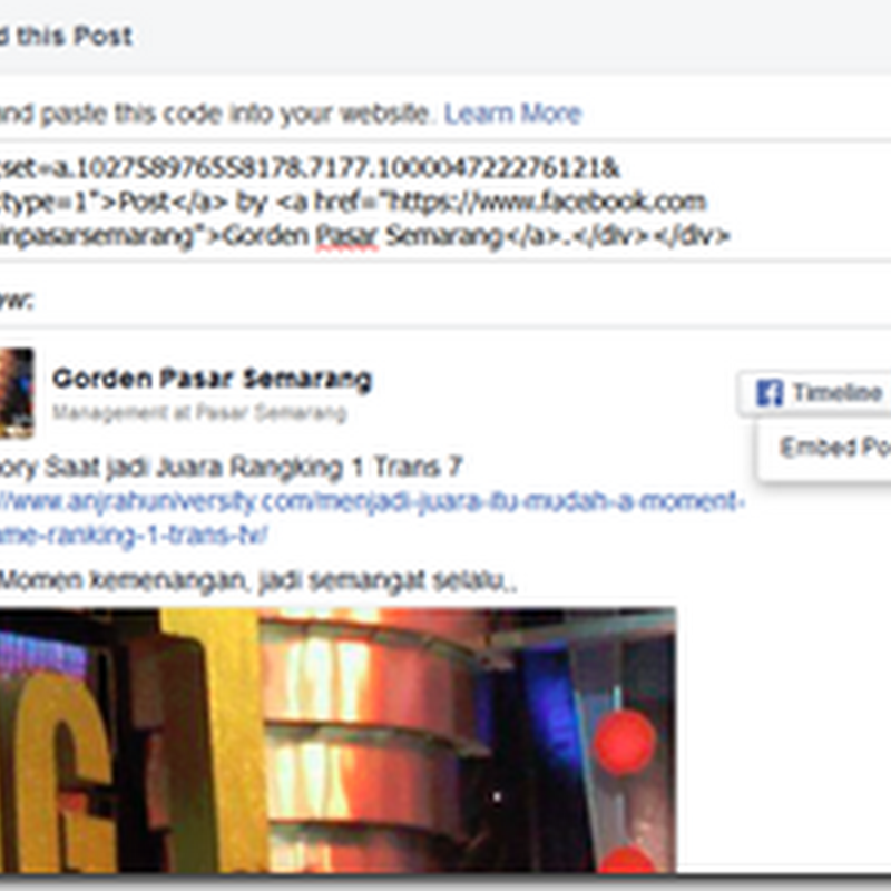 Test Embed Post Gambar Facebook Budaya Centers Facebooktest Coba Menu