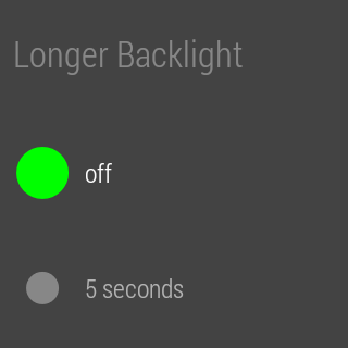 StayLit Wear: Longer Backlight