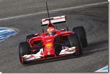 Raikkonen nei test di Jerez 2014