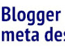 Adding meta descriptions to Blogger