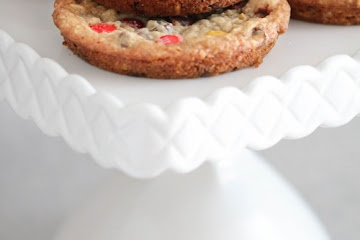 Butterscotch Oatmeal M&M Cookies