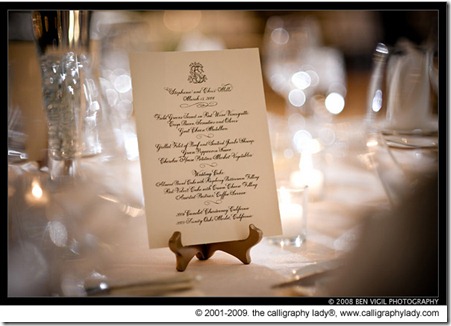 monogram_wedding_menu