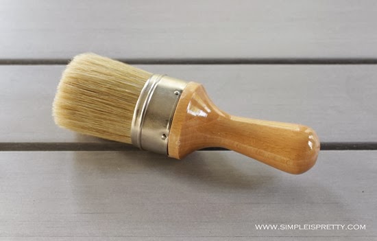 Wax brush for Annie Sloan Soft Wax www.simpleispretty.com