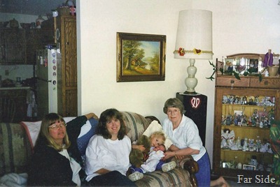 Four generations Me, Trica, Savannah and Maddie and Madeline 1998