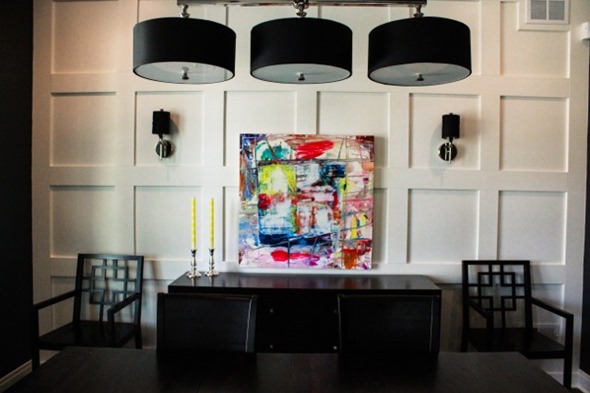 Lindsay Cowles Abstract Painting | Broony Square Dining Room