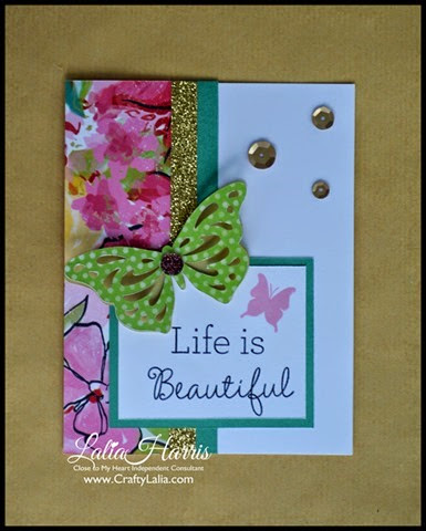 Card made from CTMH Brushed andYour Own Kind of Wonderful stamp D1627 by Lalia Harris