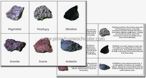 FREE Igneous Rocks, Nomenclature and Fact Cards
