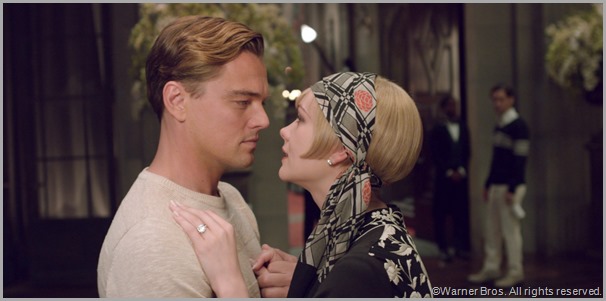 Leonardo DiCaprio as Jay Gatsby and Carey Mulligan as Daisy Buchanan in THE GREAT GATSBY. 