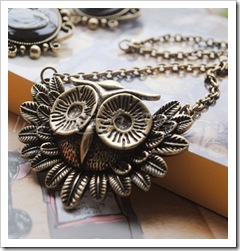 Vintage-Owl-Fashion-necklace-Bronze-plated-10pcs-lot-Free-shipping