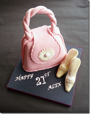 Pink-Handbag-Birthday-Cakewith-Chocolate-Shoes